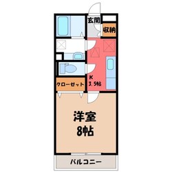 アネシス城北 Bの物件間取画像